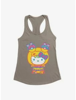 Cheapest 😍 Hello Kitty Sweet Kaiju Doughnut 👧 Girls Tank 🎉 -Cheap Sanrio Store 18140958 hi