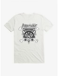 Best deal ⭐ Aggretsuko Metal Crossbones T-Shirt 🔥 -Cheap Sanrio Store 18146529 hi