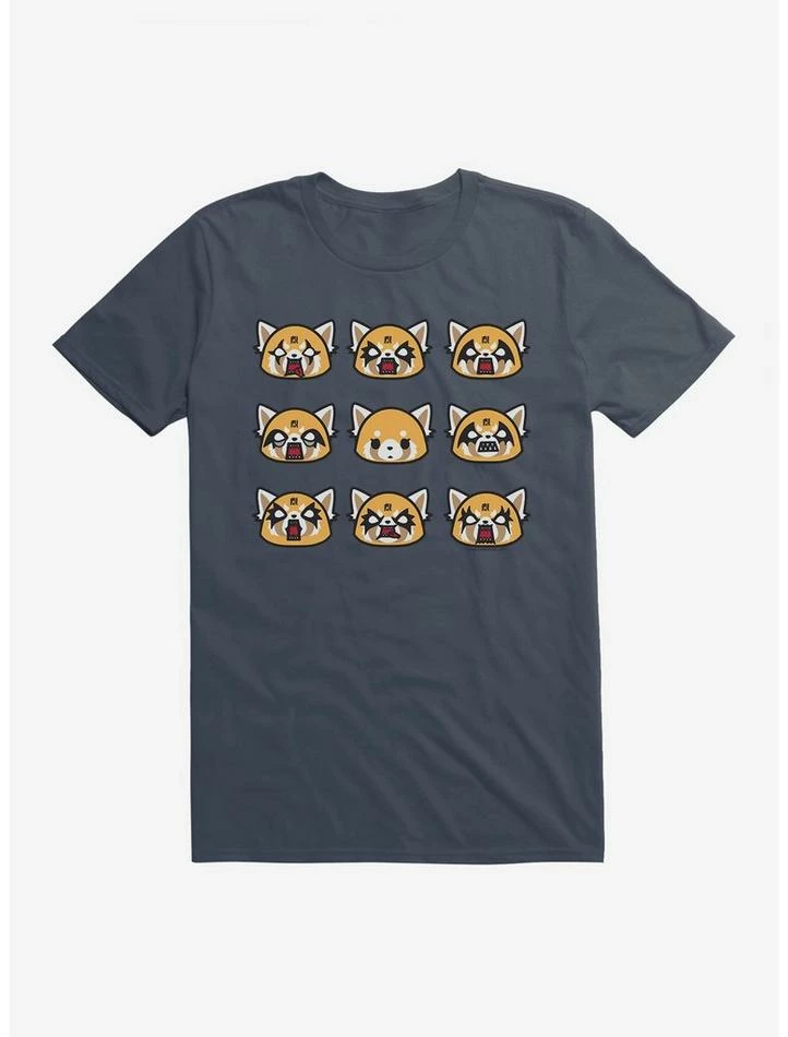 Cheapest ⭐ Aggretsuko Metal Emotions T-Shirt 🔔 7 Cheapest ⭐ Aggretsuko Metal Emotions T-Shirt 🔔 - Image 5