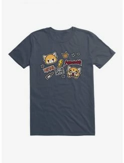Top 10 🔔 Aggretsuko Metal Gig Stickers T-Shirt 🥰