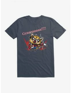 Best Pirce 🛒 Aggretsuko Metal Guitar Rock & Roll T-Shirt 🔔 -Cheap Sanrio Store 18146736 hi