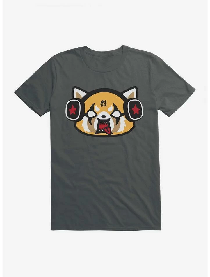 Outlet 🥰 Aggretsuko Metal Raging Headphones T-Shirt ⌛ 5 Outlet 🥰 Aggretsuko Metal Raging Headphones T-Shirt ⌛ - Image 3