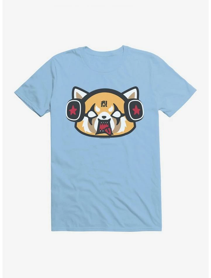 Outlet 🥰 Aggretsuko Metal Raging Headphones T-Shirt ⌛ 8 Outlet 🥰 Aggretsuko Metal Raging Headphones T-Shirt ⌛ - Image 6