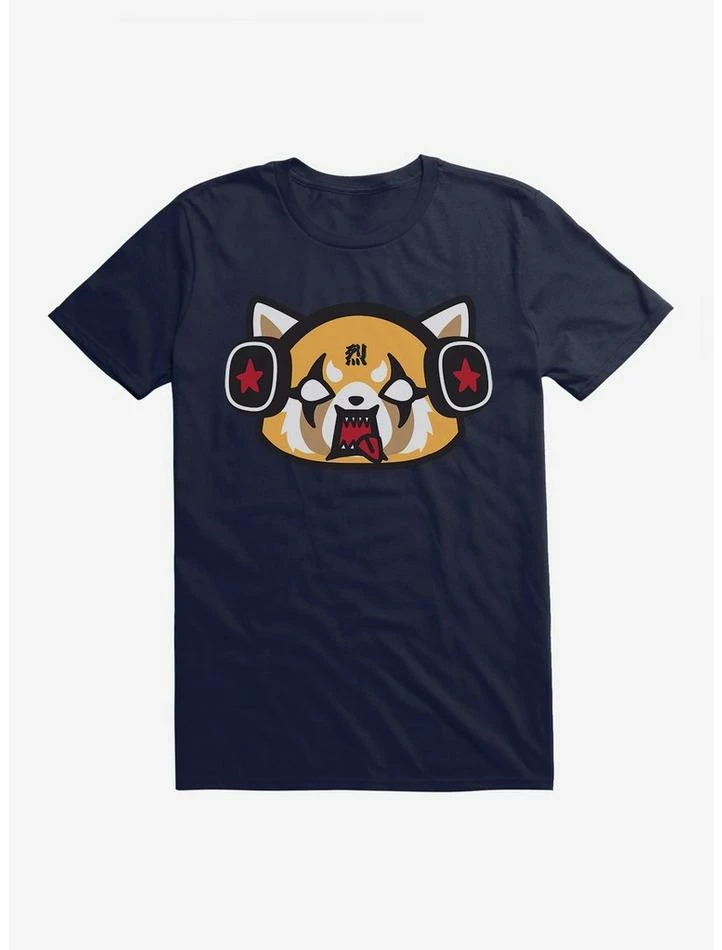 Outlet 🥰 Aggretsuko Metal Raging Headphones T-Shirt ⌛ 9 Outlet 🥰 Aggretsuko Metal Raging Headphones T-Shirt ⌛ - Image 7
