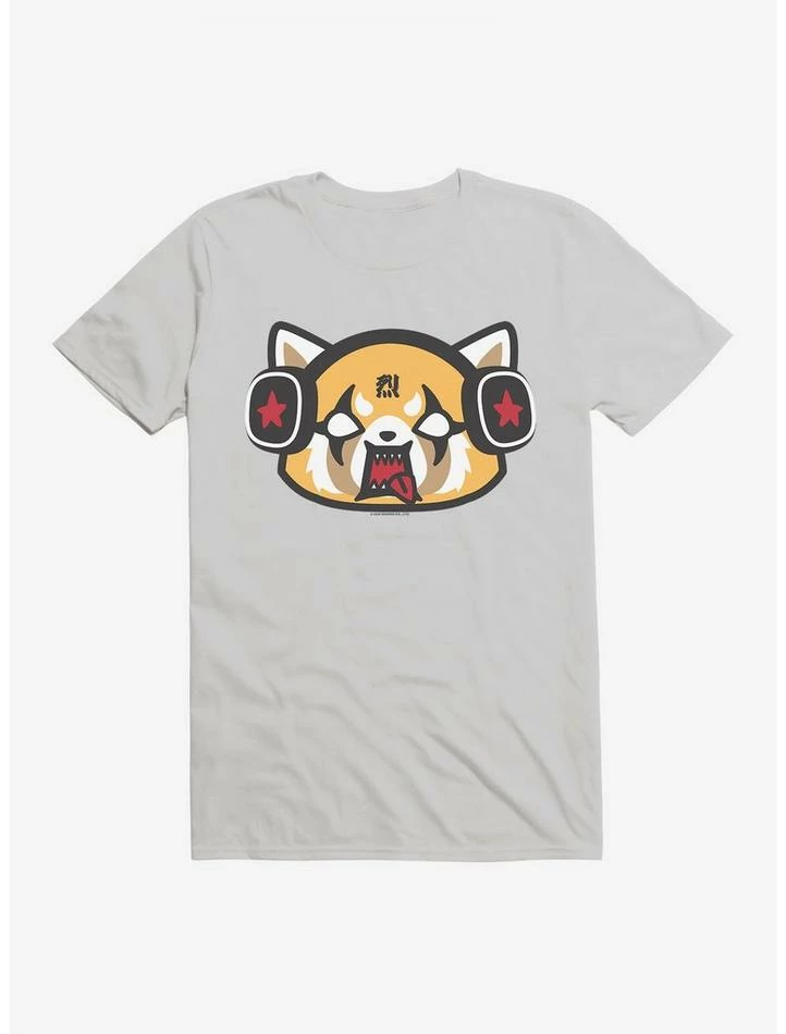 Outlet 🥰 Aggretsuko Metal Raging Headphones T-Shirt ⌛ 3 Outlet 🥰 Aggretsuko Metal Raging Headphones T-Shirt ⌛