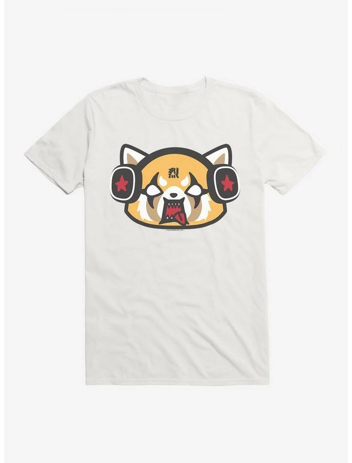 Outlet 🥰 Aggretsuko Metal Raging Headphones T-Shirt ⌛ 11 Outlet 🥰 Aggretsuko Metal Raging Headphones T-Shirt ⌛ - Image 9