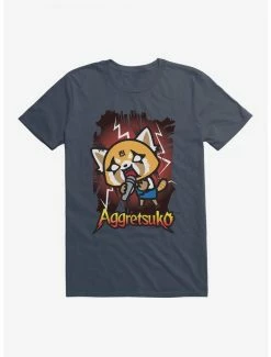 Promo ✨ Aggretsuko Metal Rockin' Out T-Shirt 🤩 -Cheap Sanrio Store 18147465 hi