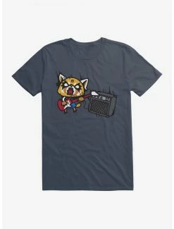 Buy ✨ Aggretsuko Metal Shredding T-Shirt 🌟 -Cheap Sanrio Store 18147627 hi