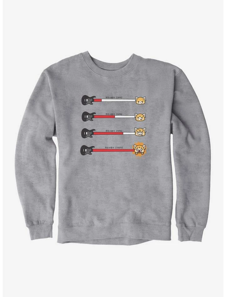 Cheap 🎁 Aggretsuko Metal Anger Meter Sweatshirt 🎉 6 Cheap 🎁 Aggretsuko Metal Anger Meter Sweatshirt 🎉 - Image 4