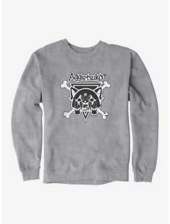 Top 10 🔥 Aggretsuko Metal Crossbones Sweatshirt ✨ -Cheap Sanrio Store 18160151 hi