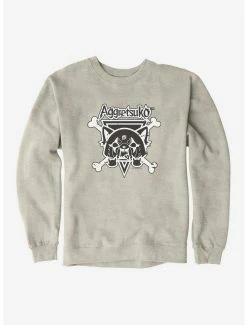 Top 10 🔥 Aggretsuko Metal Crossbones Sweatshirt ✨ -Cheap Sanrio Store 18160165 hi