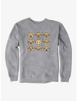 Deals 😀 Aggretsuko Metal Emotions Sweatshirt ⭐ -Cheap Sanrio Store 18160186 hi