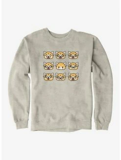 Deals 😀 Aggretsuko Metal Emotions Sweatshirt ⭐ -Cheap Sanrio Store 18160200 hi