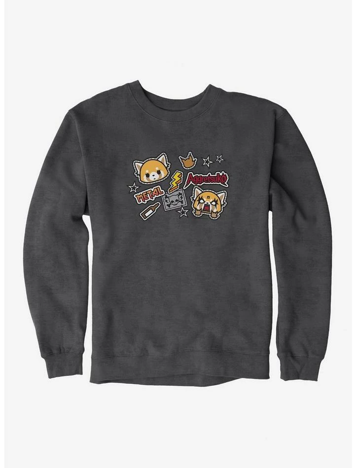Promo π― Aggretsuko Metal Gig Stickers Sweatshirt π₯ 5 Promo π― Aggretsuko Metal Gig Stickers Sweatshirt π₯ - Image 3