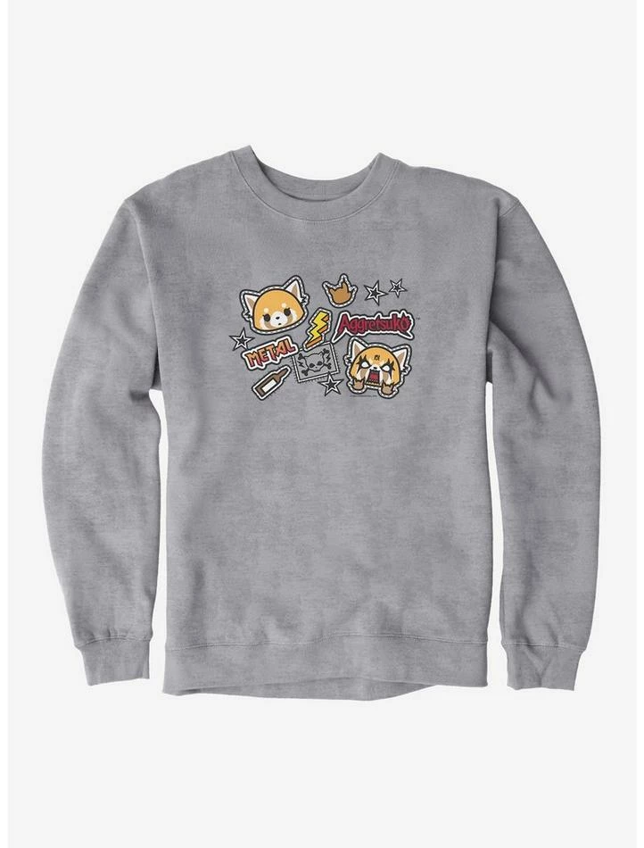Promo π― Aggretsuko Metal Gig Stickers Sweatshirt π₯ 3 Promo π― Aggretsuko Metal Gig Stickers Sweatshirt π₯