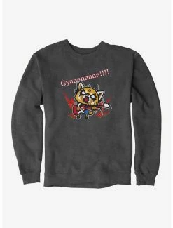 Budget 🥰 Aggretsuko Metal Guitar Rock & Roll Sweatshirt ⭐ -Cheap Sanrio Store 18160249 hi