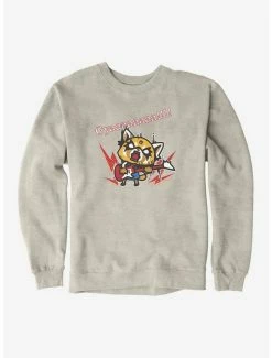Budget 🥰 Aggretsuko Metal Guitar Rock & Roll Sweatshirt ⭐ -Cheap Sanrio Store 18160270 hi 1