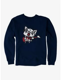 Top 10 🧨 Aggretsuko Metal Hard Rock Sweatshirt 😀 -Cheap Sanrio Store 18160298 hi