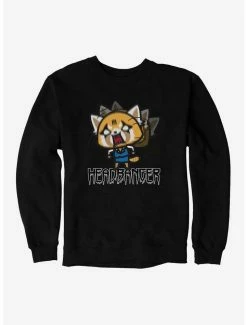 Budget ⌛ Aggretsuko Metal Headbanger Sweatshirt ⌛ -Cheap Sanrio Store 18160312 hi