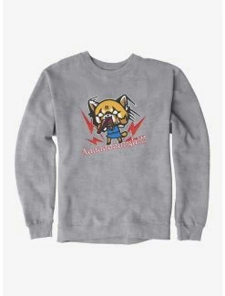 Discount ✨ Aggretsuko Metal Raging Sweatshirt 💯 -Cheap Sanrio Store 18160466 hi