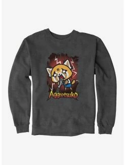 Promo 🥰 Aggretsuko Metal Rockin' Out Sweatshirt 🎉 -Cheap Sanrio Store 18160564 hi