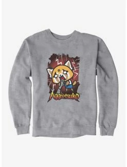 Promo 🥰 Aggretsuko Metal Rockin' Out Sweatshirt 🎉 -Cheap Sanrio Store 18160571 hi