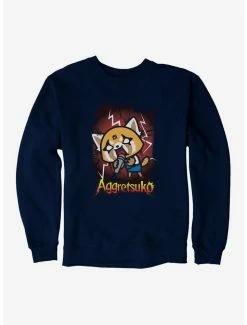 Promo 🥰 Aggretsuko Metal Rockin' Out Sweatshirt 🎉 -Cheap Sanrio Store 18160578 hi