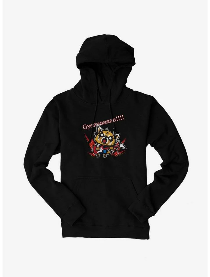 Budget ๐ Aggretsuko Metal Guitar Rock & Roll Hoodie โญ 4 Budget ๐ Aggretsuko Metal Guitar Rock & Roll Hoodie โญ - Image 2