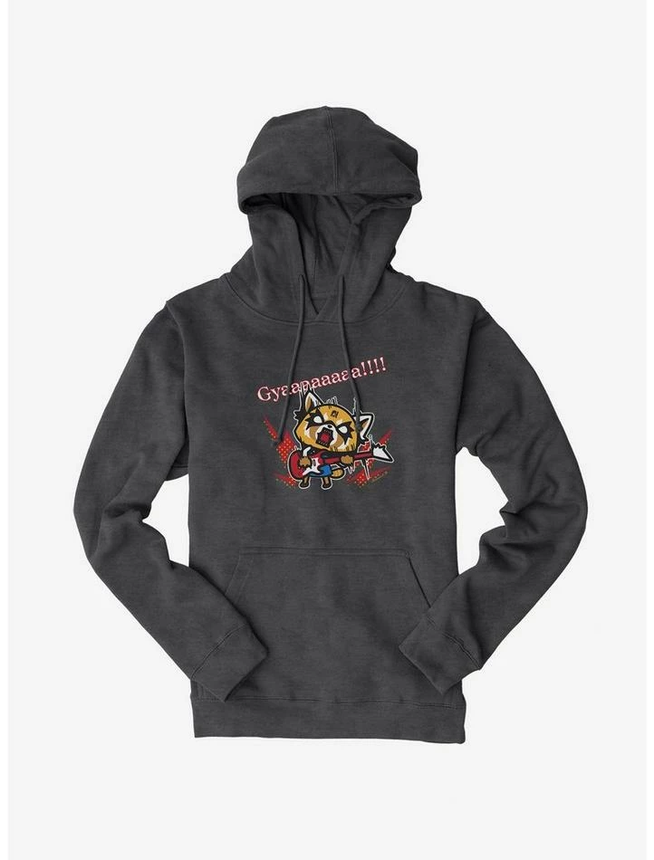 Budget ๐ Aggretsuko Metal Guitar Rock & Roll Hoodie โญ 5 Budget ๐ Aggretsuko Metal Guitar Rock & Roll Hoodie โญ - Image 3
