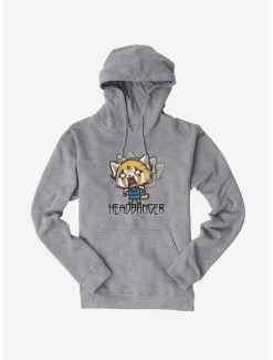 Top 10 ✔️ Aggretsuko Metal Headbanger Hoodie ⌛ -Cheap Sanrio Store 18160886 hi
