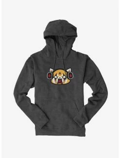 Best reviews of 🥰 Aggretsuko Metal Raging Headphones Hoodie 🎉 -Cheap Sanrio Store 18160998 hi
