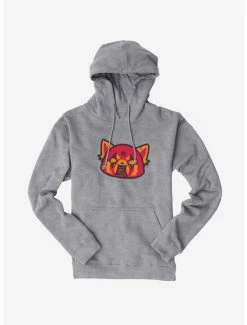 Budget ✨ Aggretsuko Metal Rock Out To The Max Hoodie 🧨 -Cheap Sanrio Store 18161061 hi 1