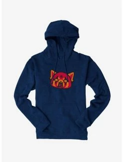 Budget ✨ Aggretsuko Metal Rock Out To The Max Hoodie 🧨 -Cheap Sanrio Store 18161068 hi