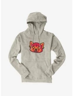 Budget ✨ Aggretsuko Metal Rock Out To The Max Hoodie 🧨 -Cheap Sanrio Store 18161075 hi