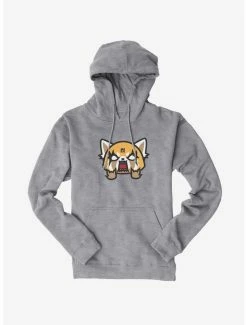 Best Sale 🔥 Aggretsuko Metal Rock & Roll Hoodie 🤩 -Cheap Sanrio Store 18161096 hi