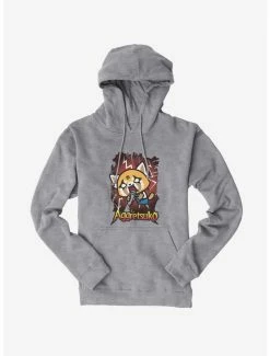 Cheap 🤩 Aggretsuko Metal Rockin' Out Hoodie 🧨 -Cheap Sanrio Store 18161131 hi