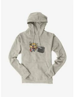 Best Sale ⭐ Aggretsuko Metal Shredding Hoodie 😍 -Cheap Sanrio Store 18161215 hi