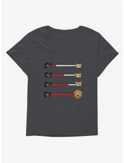 Discount 😍 Aggretsuko Metal Anger Meter 👧 Girls T-Shirt Plus Size 🧨