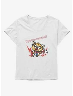 Buy 🛒 Aggretsuko Metal Guitar Rock & Roll 👧 Girls T-Shirt Plus Size ⌛ -Cheap Sanrio Store 18161473 hi