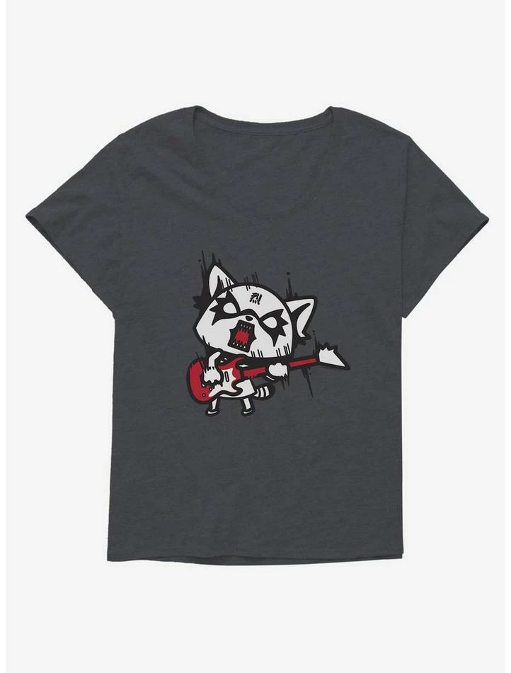 New 👍 Aggretsuko Metal Hard Rock 👧 Girls T-Shirt Plus Size ❤️ 6 New 👍 Aggretsuko Metal Hard Rock 👧 Girls T-Shirt Plus Size ❤️ - Image 4