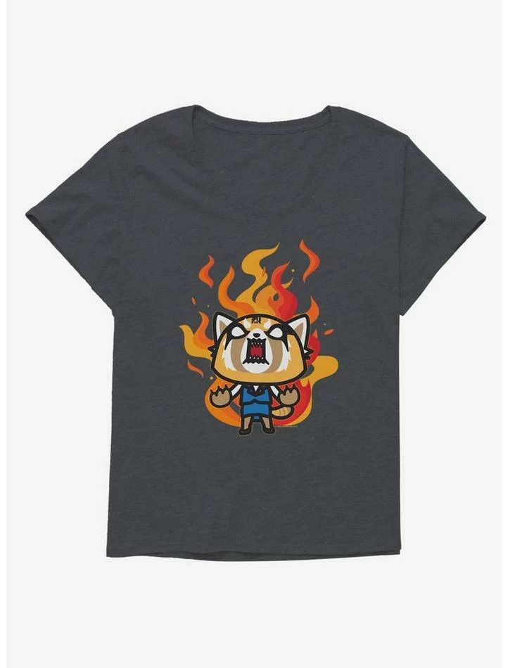 Hot Sale ๐ Aggretsuko Metal Rage ๐ง Girls T-Shirt Plus Size ๐งจ 5 Hot Sale ๐ Aggretsuko Metal Rage ๐ง Girls T-Shirt Plus Size ๐งจ - Image 3