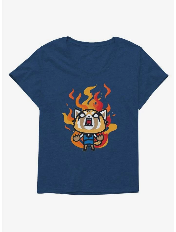 Hot Sale ๐ Aggretsuko Metal Rage ๐ง Girls T-Shirt Plus Size ๐งจ 4 Hot Sale ๐ Aggretsuko Metal Rage ๐ง Girls T-Shirt Plus Size ๐งจ - Image 2