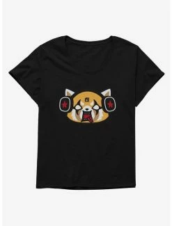 Wholesale ❤️ Aggretsuko Metal Raging Headphones 👧 Girls T-Shirt Plus Size 🥰 -Cheap Sanrio Store 18161644 hi