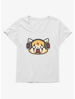 Wholesale ❤️ Aggretsuko Metal Raging Headphones 👧 Girls T-Shirt Plus Size 🥰 -Cheap Sanrio Store 18161671 hi