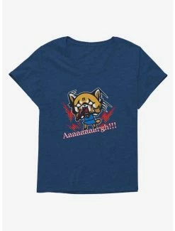 Best Pirce ❤️ Aggretsuko Metal Raging 👧 Girls T-Shirt Plus Size ⌛ -Cheap Sanrio Store 18161680 hi