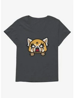 Top 10 🤩 Aggretsuko Metal Rock & Roll 👧 Girls T-Shirt Plus Size 🤩 -Cheap Sanrio Store 18161743 hi