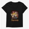 Brand new 👍 Aggretsuko Metal Rockin' Out 👧 Girls T-Shirt Plus Size ⭐ -Cheap Sanrio Store 18161770 hi