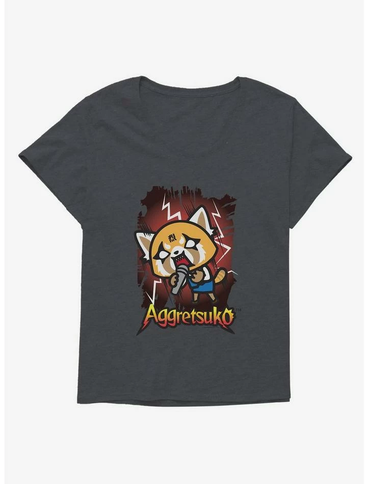Brand new ๐ Aggretsuko Metal Rockin' Out ๐ง Girls T-Shirt Plus Size โญ 6 Brand new ๐ Aggretsuko Metal Rockin' Out ๐ง Girls T-Shirt Plus Size โญ - Image 4
