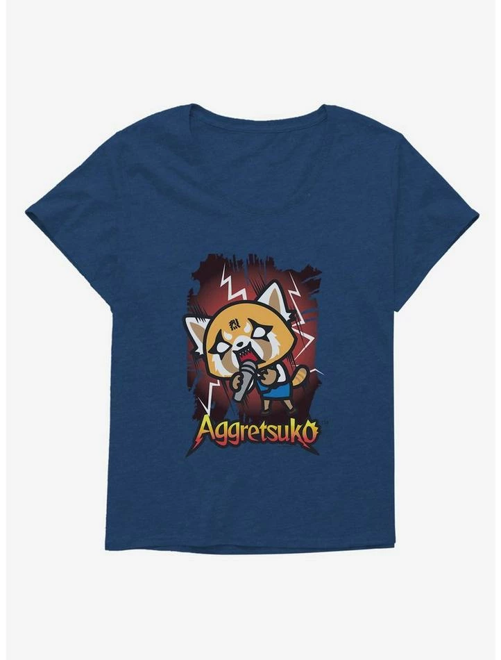 Brand new ๐ Aggretsuko Metal Rockin' Out ๐ง Girls T-Shirt Plus Size โญ 5 Brand new ๐ Aggretsuko Metal Rockin' Out ๐ง Girls T-Shirt Plus Size โญ - Image 3
