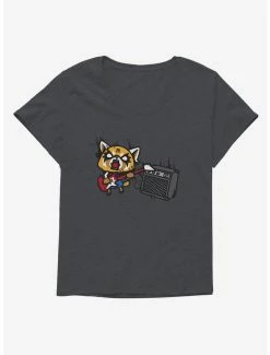 Deals ❤️ Aggretsuko Metal Shredding 👧 Girls T-Shirt Plus Size ❤️ -Cheap Sanrio Store 18161851 hi